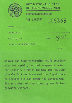 kampeervergunning